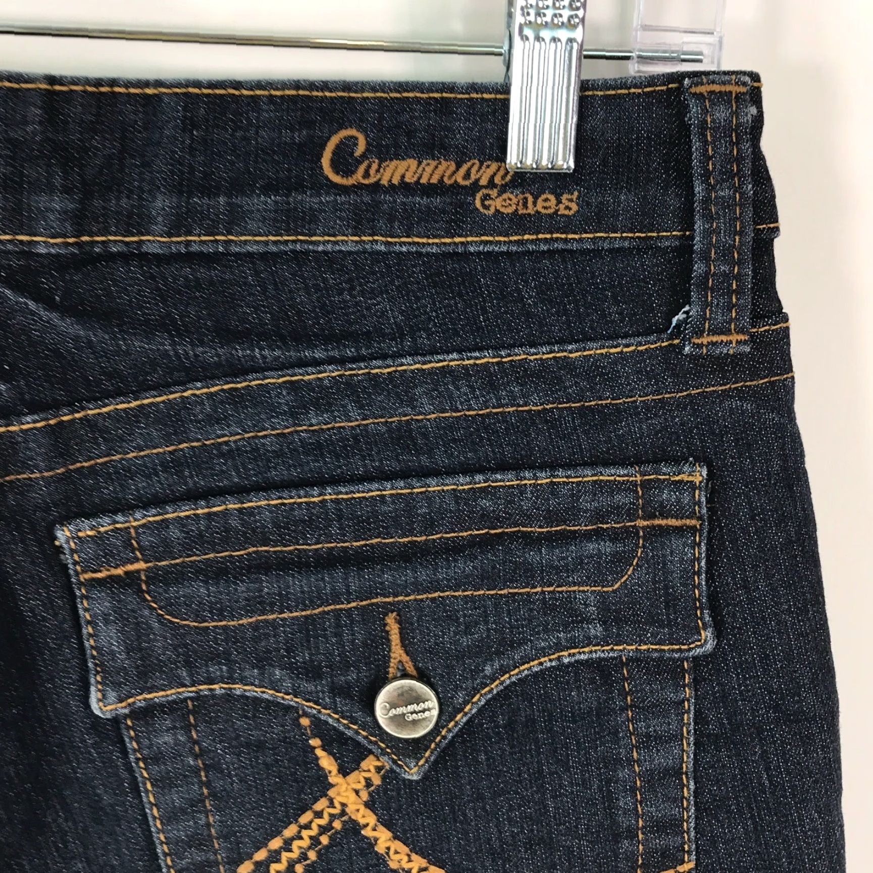 Denime Common Genes Jeans Womens Capri Bermuda Blue Denim Size 8 Regular blue Capri Jeans 8 Womens Size 30" / US 8 / IT 44 - 7 Thumbnail