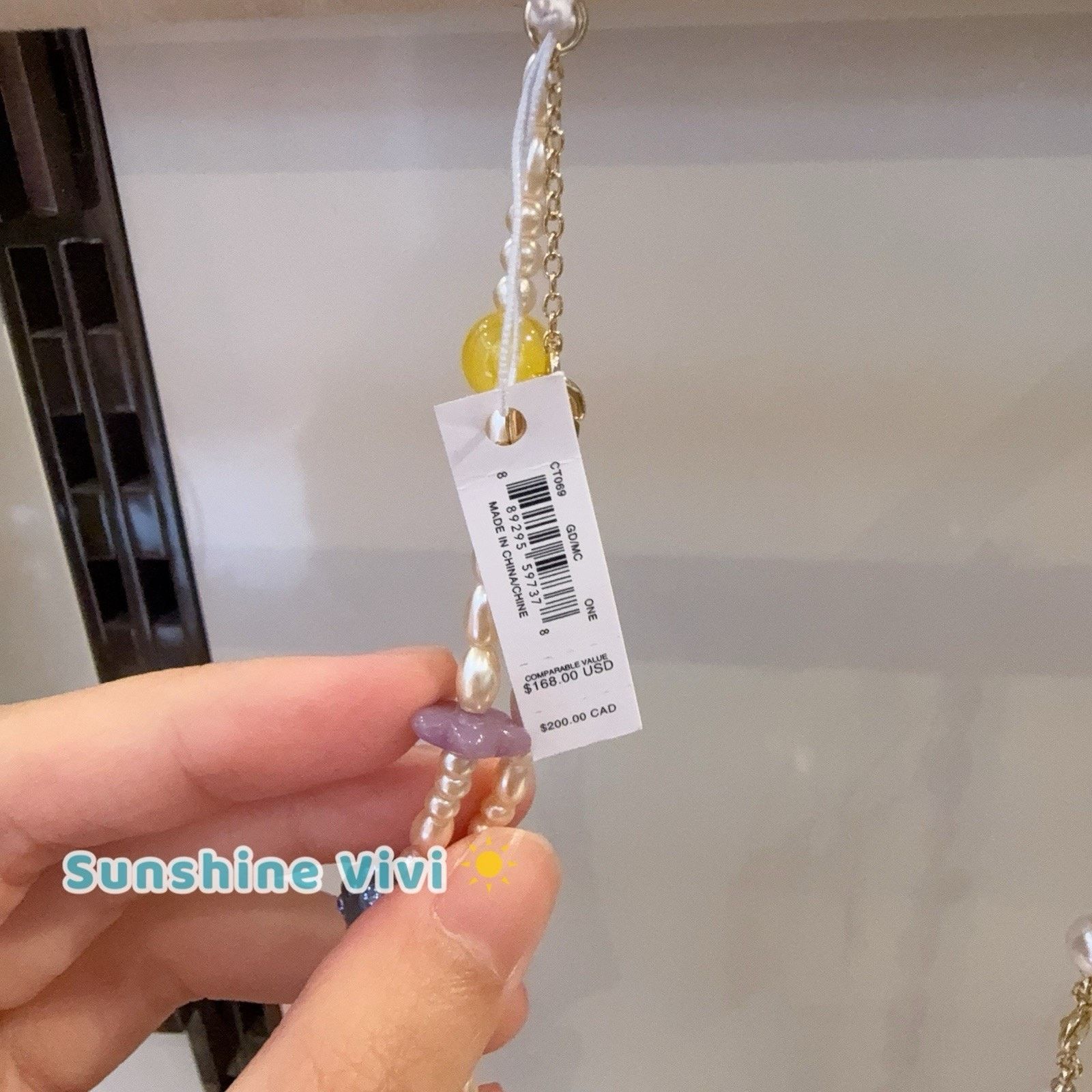 Coach NWT Coach Multicolor Fruit Charm Necklace Gold/Multi CT069 Size ONE SIZE - 6 Thumbnail