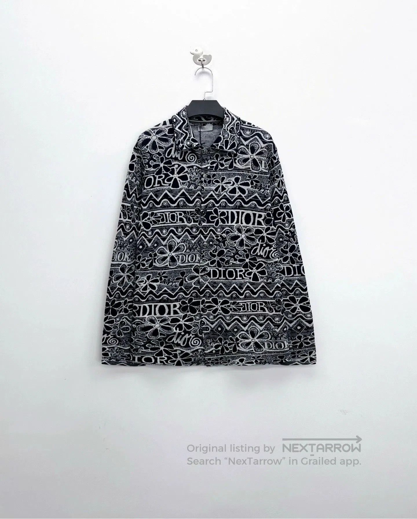 Dior dior x stussy floral logo long sleeve shirt. Size US S / EU 44-46 / 1 - 1 Thumbnail