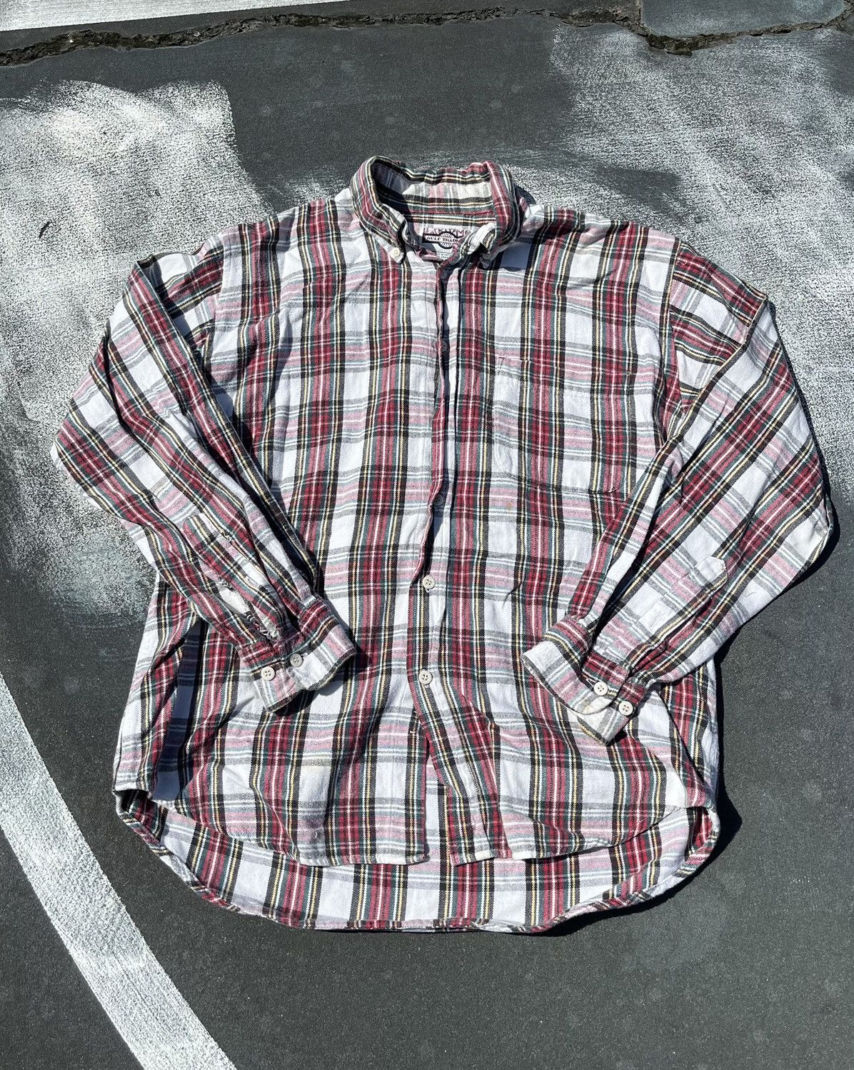 Mystery Thrifted Mens Vintage 90s Flannel Shirt, Surprise