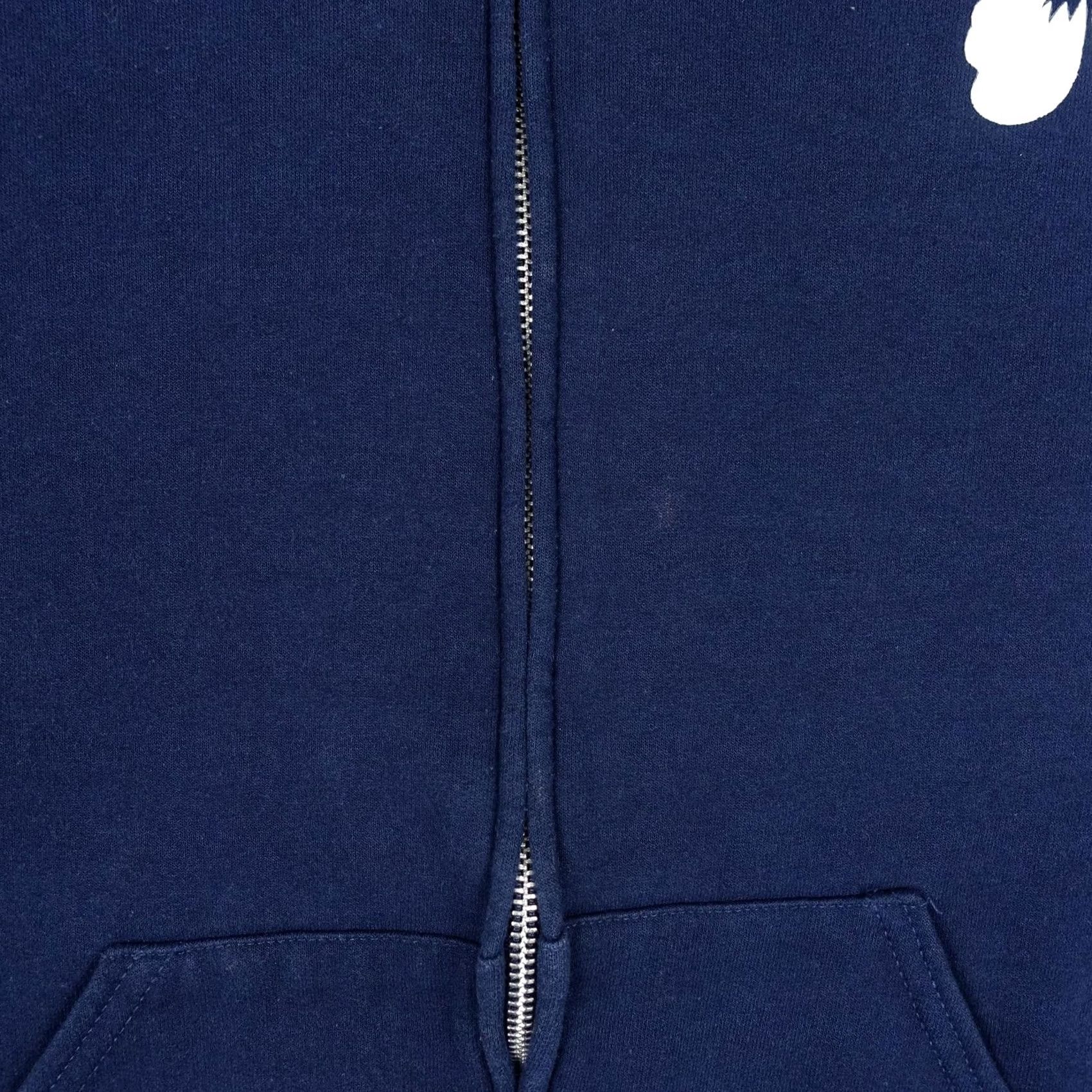 Jerzees JERZEES Hoodie Mens Medium Navy Full Zip Hibiscus Graphic VTG Jerzees Fleece VTG Size US M / EU 48-50 / 2 - 6 Thumbnail
