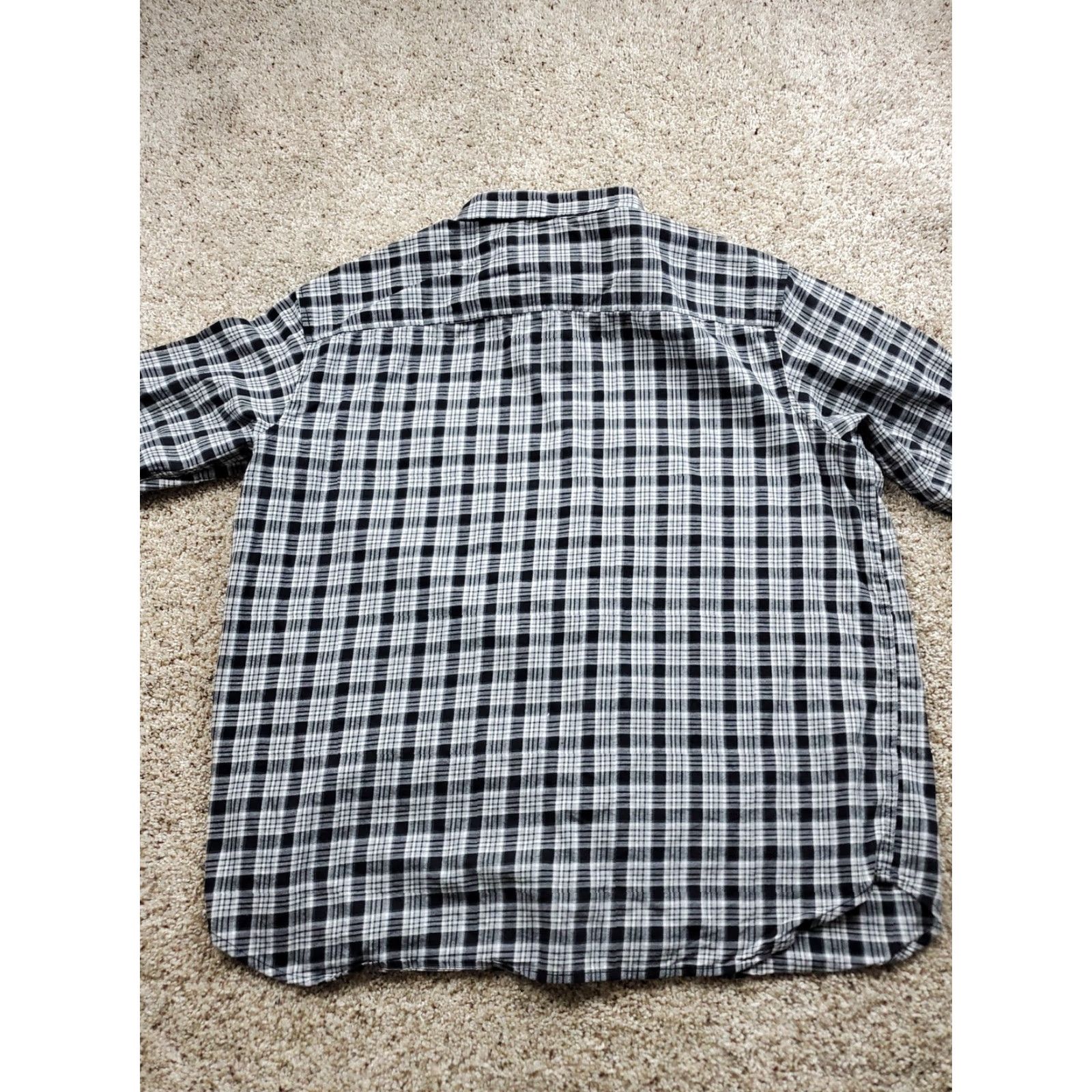 Vintage Columbia Shirt Mens 2XL Black Gray Plaid Button Up Long Sleeve Outdoors Logo Patch Size US XXL / EU 58 / 5 - 7 Thumbnail