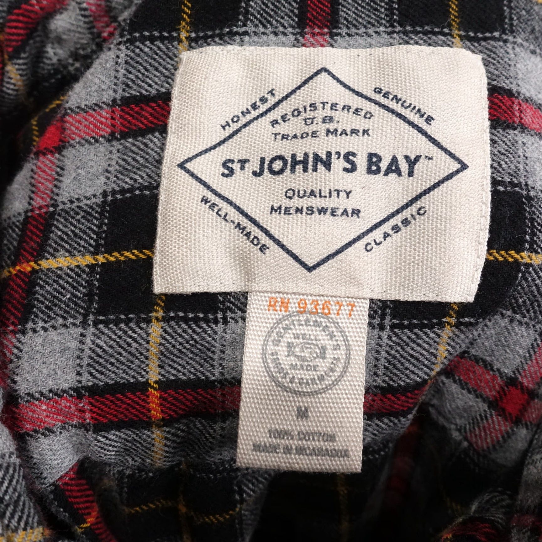 Vintage Vintage St. John's Bay Plaid Flannel Shirt Mens Medium Long Sleeve Casual Fall Winter Size US M / EU 48-50 / 2 - 6 Thumbnail