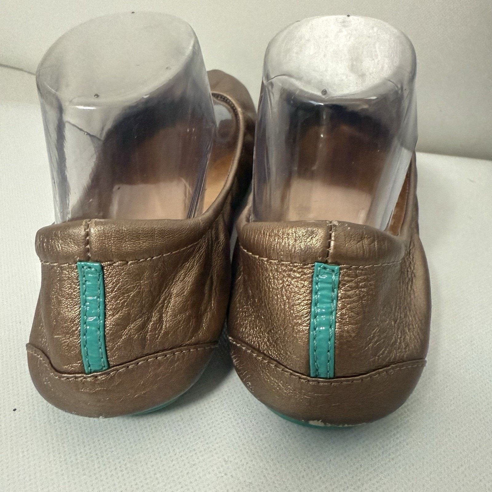 Other Tieks By Gavrieli Metallic Rose Bronze Italian Leather Flats Size US 8 / IT 38 - 4 Thumbnail