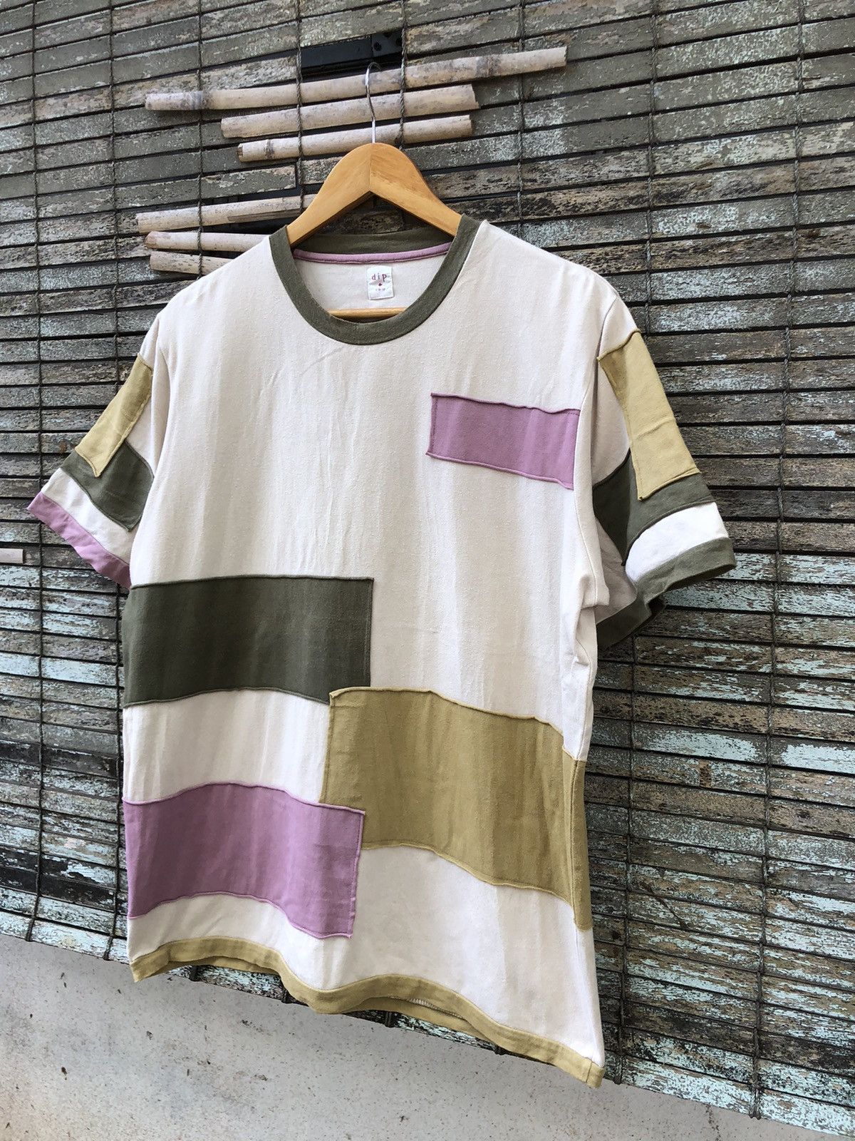 Japanese Brand × Vintage Japanese Brand Dip Co.jp Issey Miyake Patchwork Style Tshirt Size US L / EU 52-54 / 3 - 3 Thumbnail