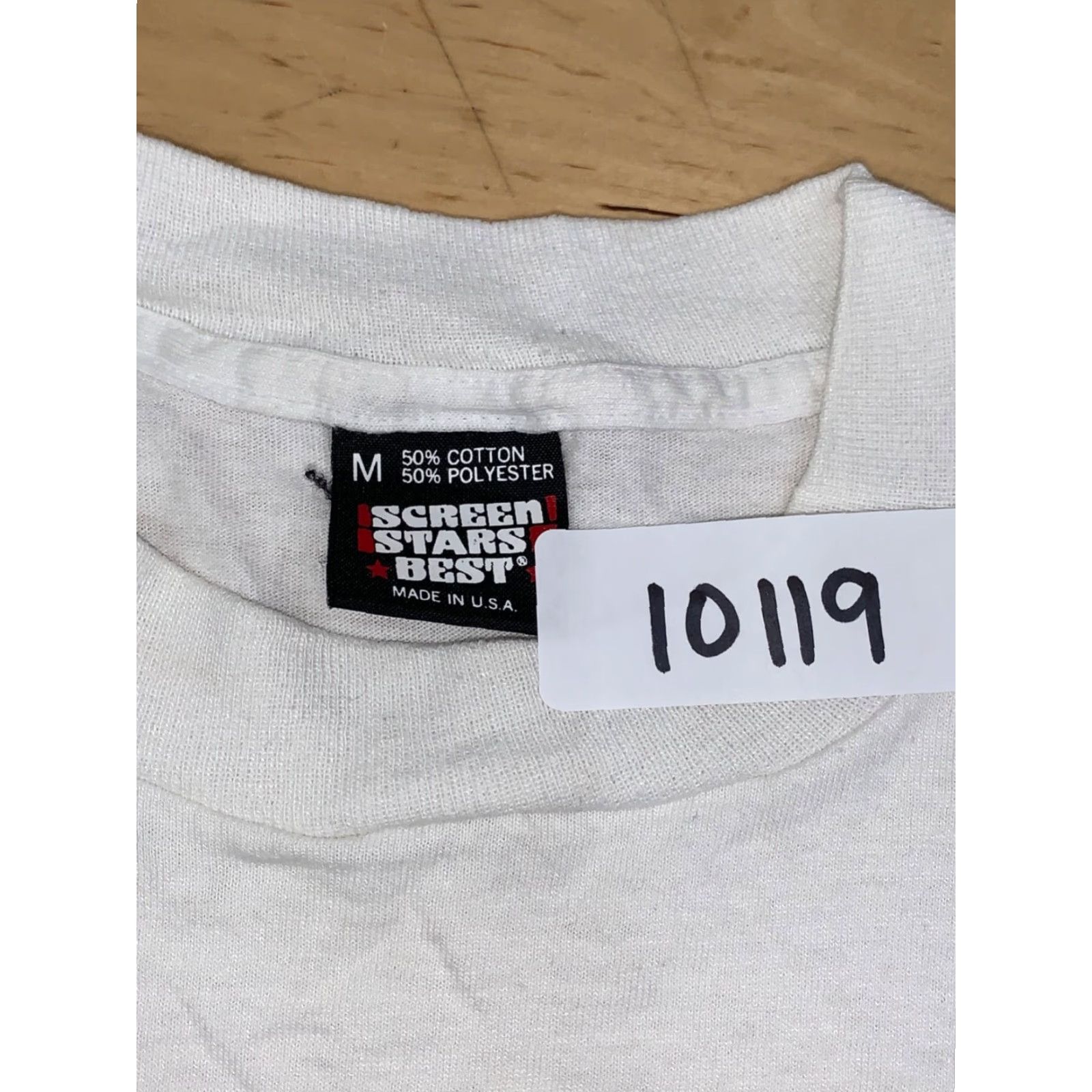 Vintage VINTAGE Screen Stars Best Idaho T Shirt Mens M White Crew Neck Short Sleeve USA 10119 80s City College Geek Retro University Shirts Mens White USA Size US M / EU 48-50 / 2 - 3 Thumbnail