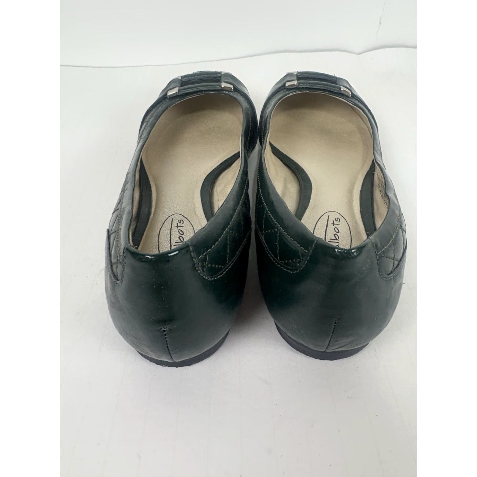 Talbots VINTAGE Talbots Leather Flats Womens Size 6.5B Green Casual Dressy City Style Brazil Size US 7 / IT 37 - 3 Thumbnail