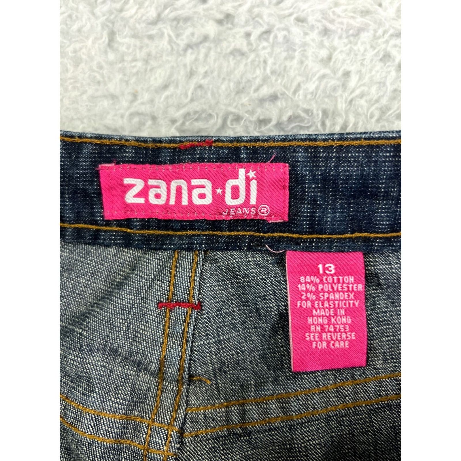 Vintage Zana Di Jeans Women 13 Blue Denim Bootcut 31x31 Cotton Blend Ramie 5-Pocket Pockets Regular Jeans Style American Designer Mens? Size 34" / US 12 / IT 48 - 6 Thumbnail