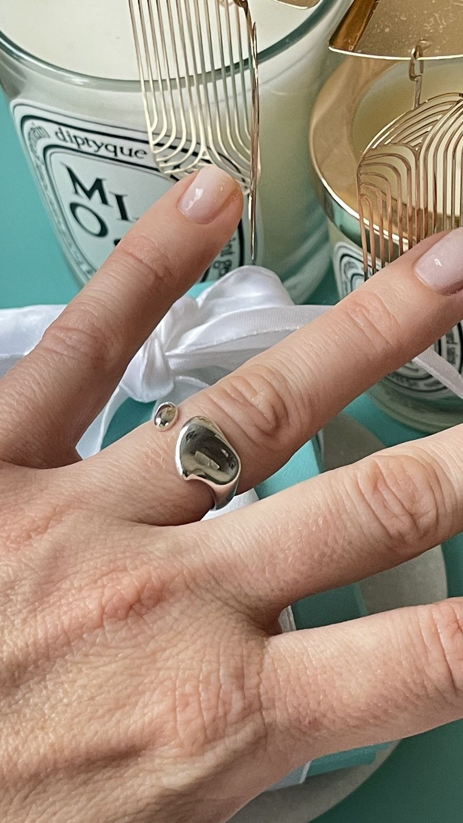 Tiffany & Co. Tiffany & Co. Peretti Full Heart Ring Silver size 5 NEW $485 Size ONE SIZE - 1 Thumbnail
