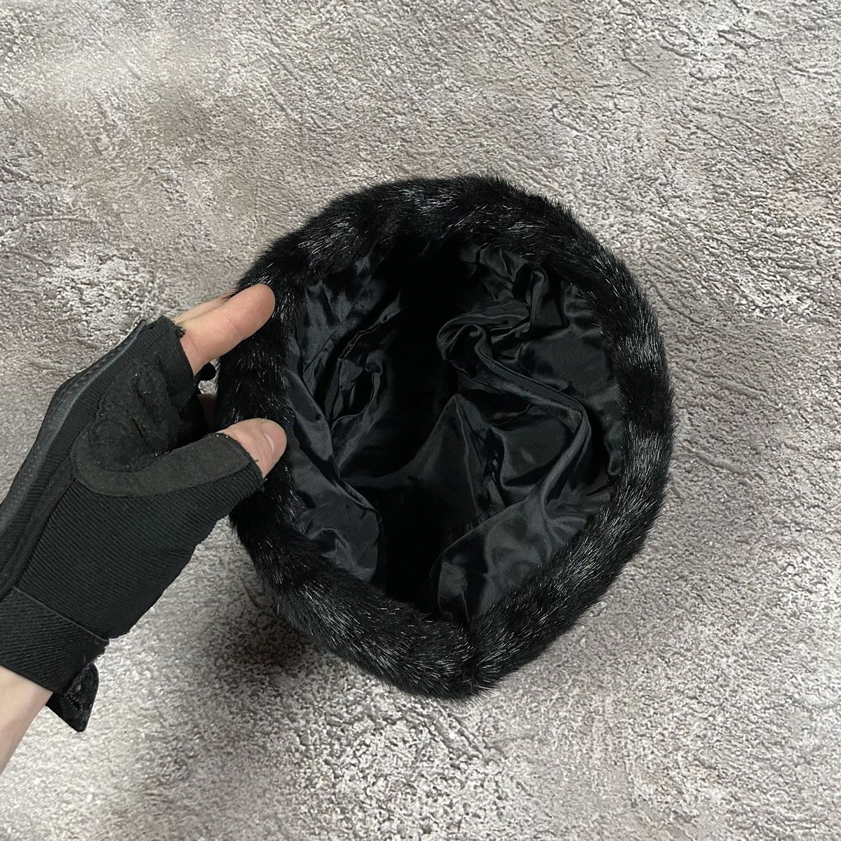 Vintage Vintage 90s Mohair Beanie Black Grunge Alt Skate Relaxed OS Size ONE SIZE - 6 Thumbnail