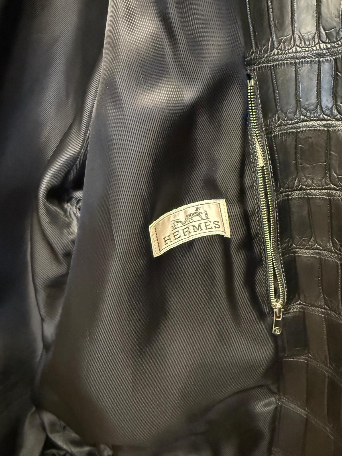 Hermes Hermes Rare Crocodile Bomber Jacket Size US M / EU 48-50 / 2 - 6 Thumbnail
