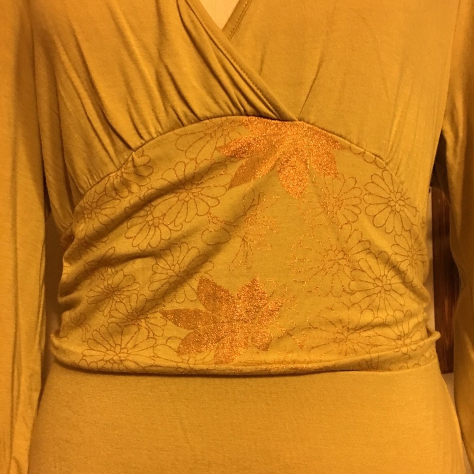 Other Studio JPR sparkle floral tunic top tie back Size L / US 10 / IT 46 - 3 Thumbnail