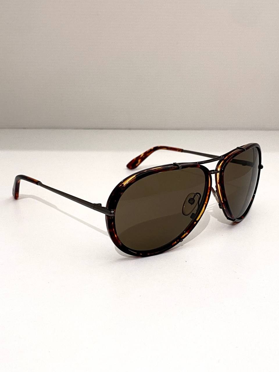 Tom Ford Tom Ford Cyrille Havana Aviator Pilot Vintage TF Sunglasses Size ONE SIZE - 2 Thumbnail