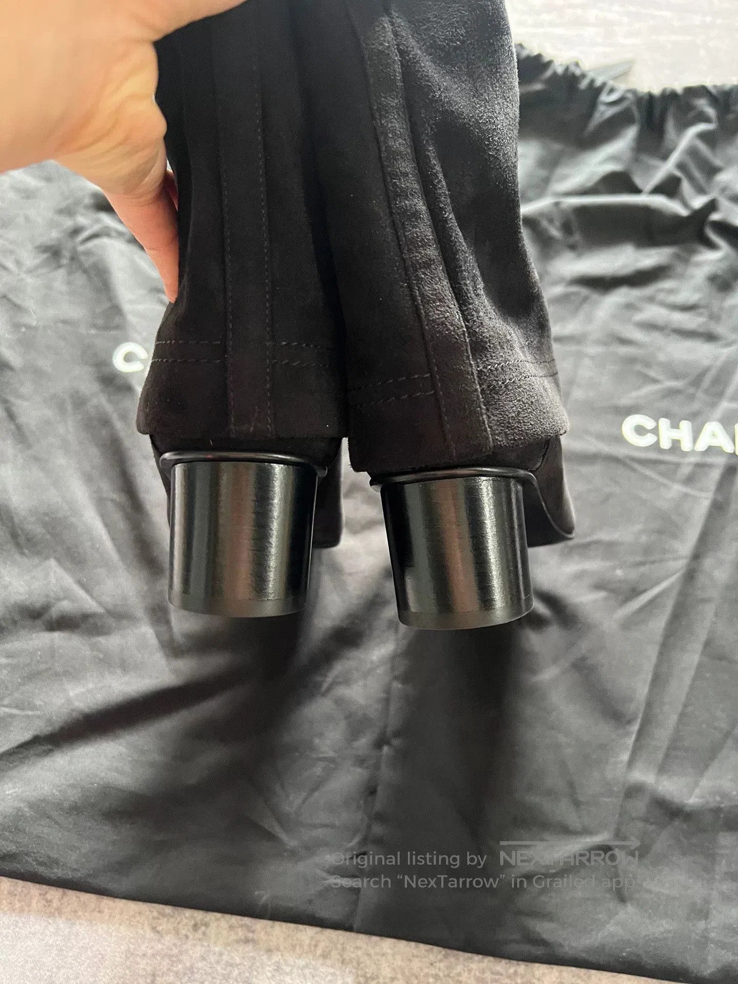 Chanel Chanel Velvet Suede Tall Boots Size 37. Size US 6 / IT 36 - 7 Thumbnail