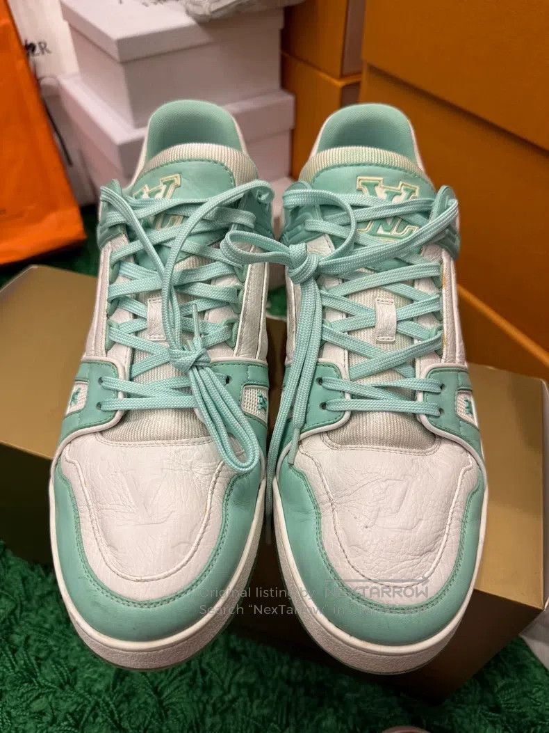 Louis Vuitton Louis Vuitton Trainer Tiffany Green shoes Size US 9 / EU 42 - 2 Thumbnail