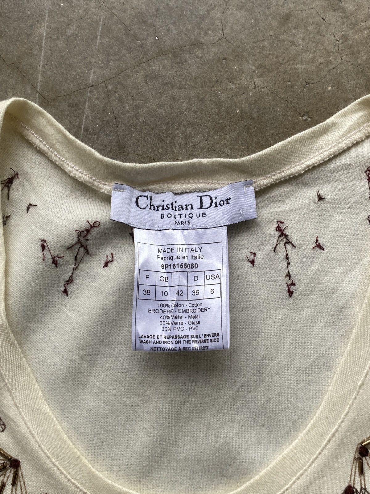 Dior 2000s Dior John Galliano Tee Size M / US 6-8 / IT 42-44 - 4 Thumbnail