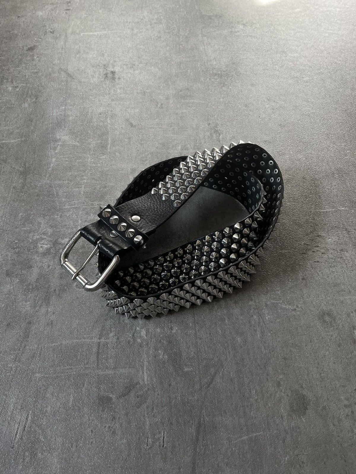 小物 JIMMY CHOO Silver studded belt SIZE100 Japanese Brand × Jimmy Choo Vintage Jimmy Choo H&M leather belt