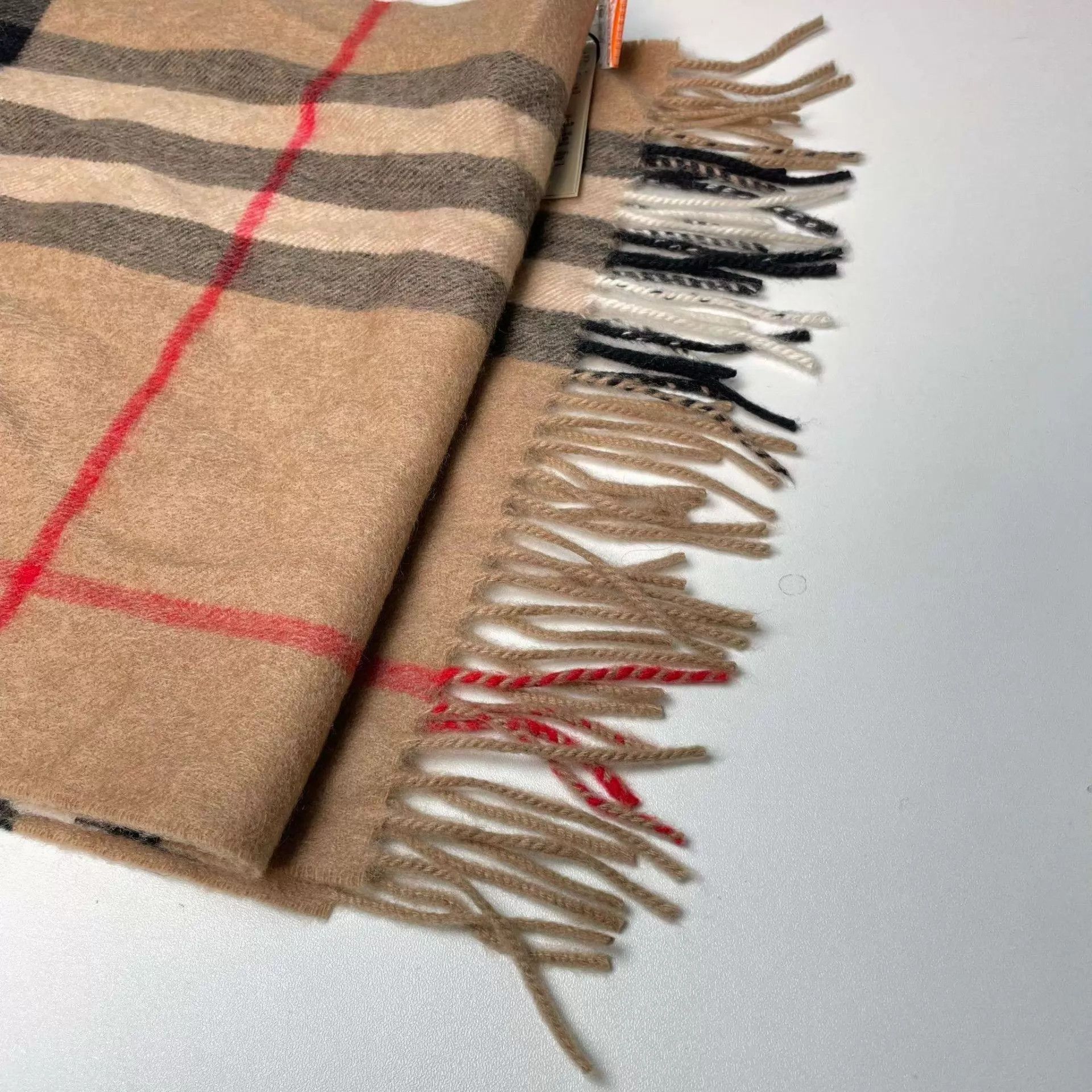 Burberry Burberry Brown Wool Scarf 168x30 New w/ Tags Size ONE SIZE - 9 Thumbnail