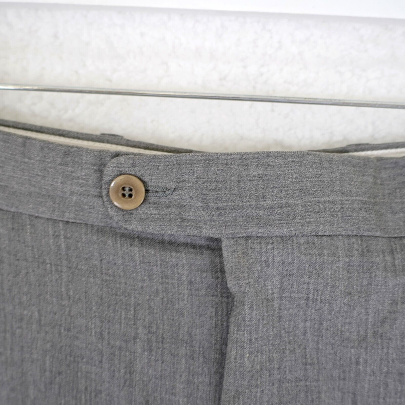Zanella Zanella Wool Gray Dress Pants 36/31 High Rise Pleated Cuffed Size 36R - 4 Thumbnail