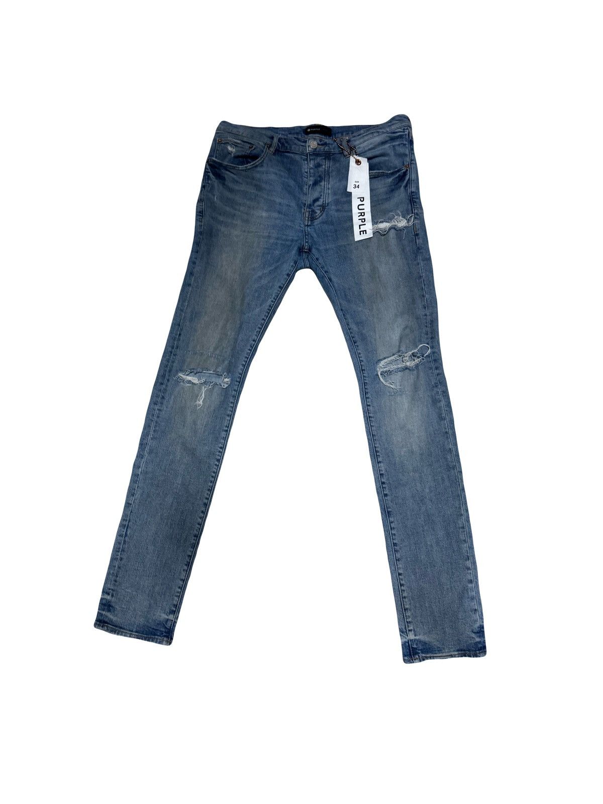 Purple Brand Purple Brand P001 Slim Fit Low Rise Denim Size US 34 / EU 50 - 1 Thumbnail