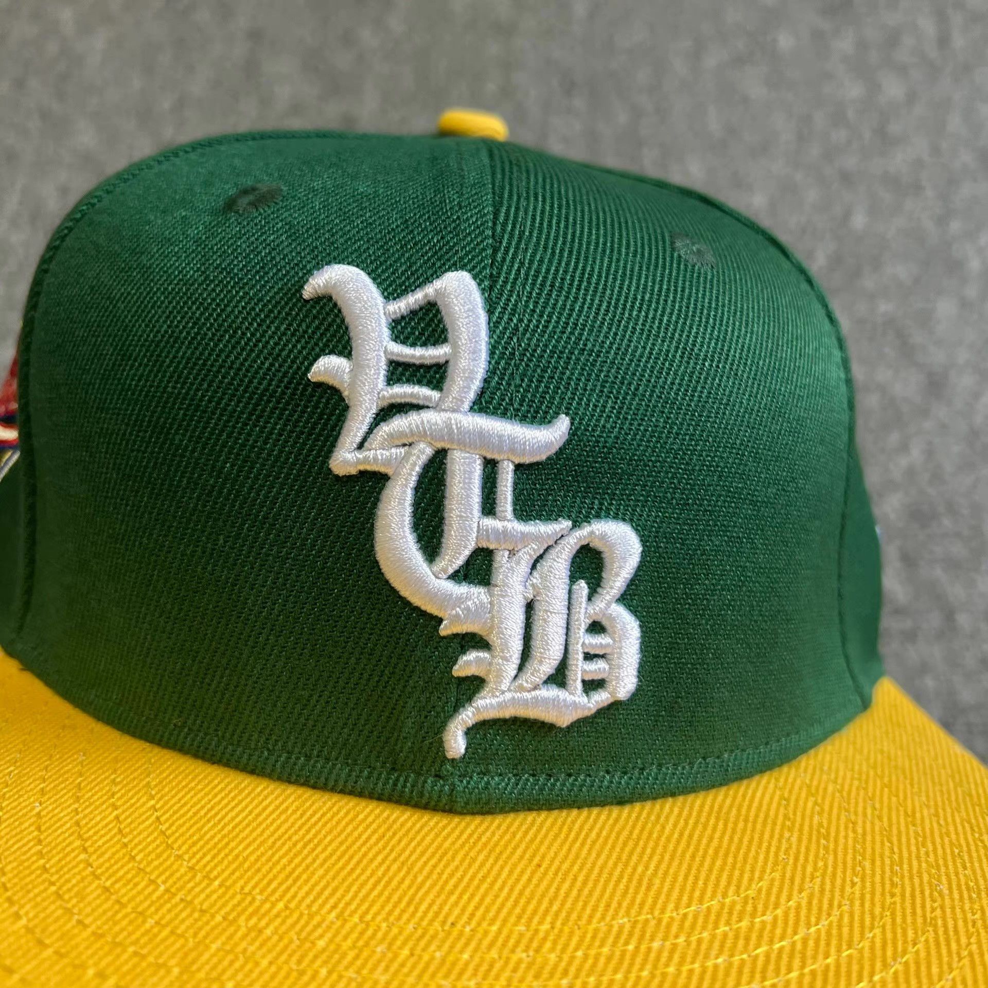 Vertabrae VERTABRAE Fitted Flat Brim Baseball Cap & Sun Hat Q7 Size ONE SIZE - 2 Thumbnail