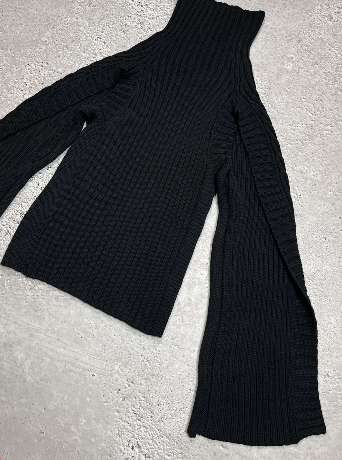 Yohji Yamamoto Y’s Yohji Yamamoto Unisex Heavy Knit Archive Open Sleeve Size US L / EU 52-54 / 3 - 3 Thumbnail