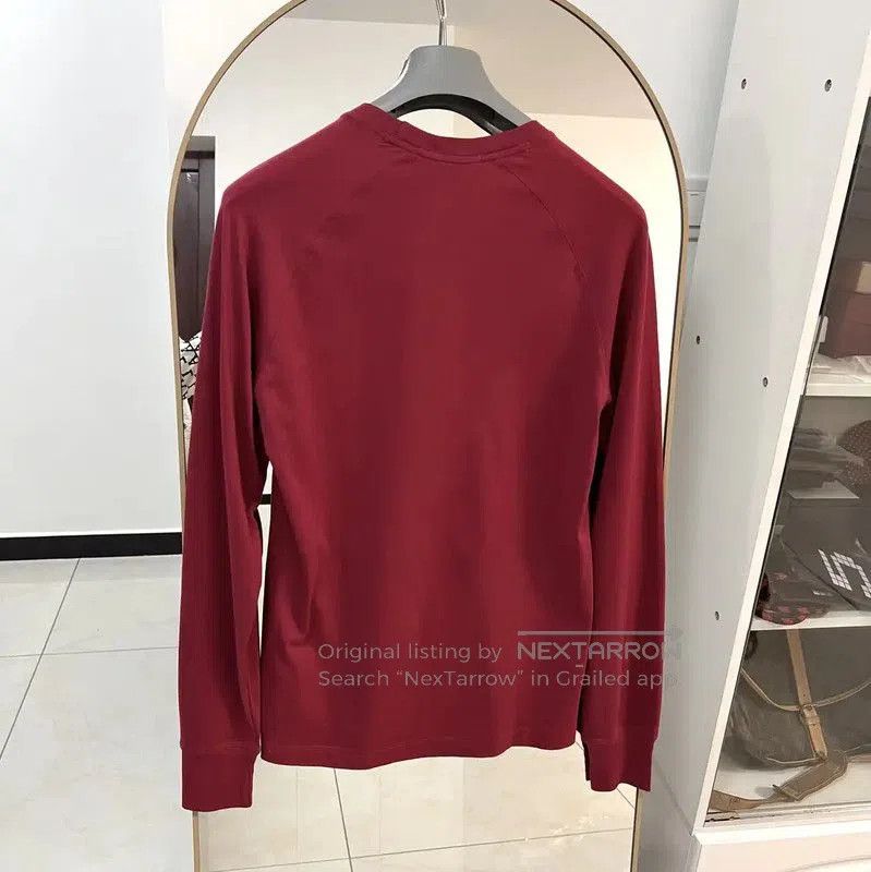 Burberry Burberry Red Cotton Long Sleeve Tee Shirt. Size US M / EU 48-50 / 2 - 7 Thumbnail