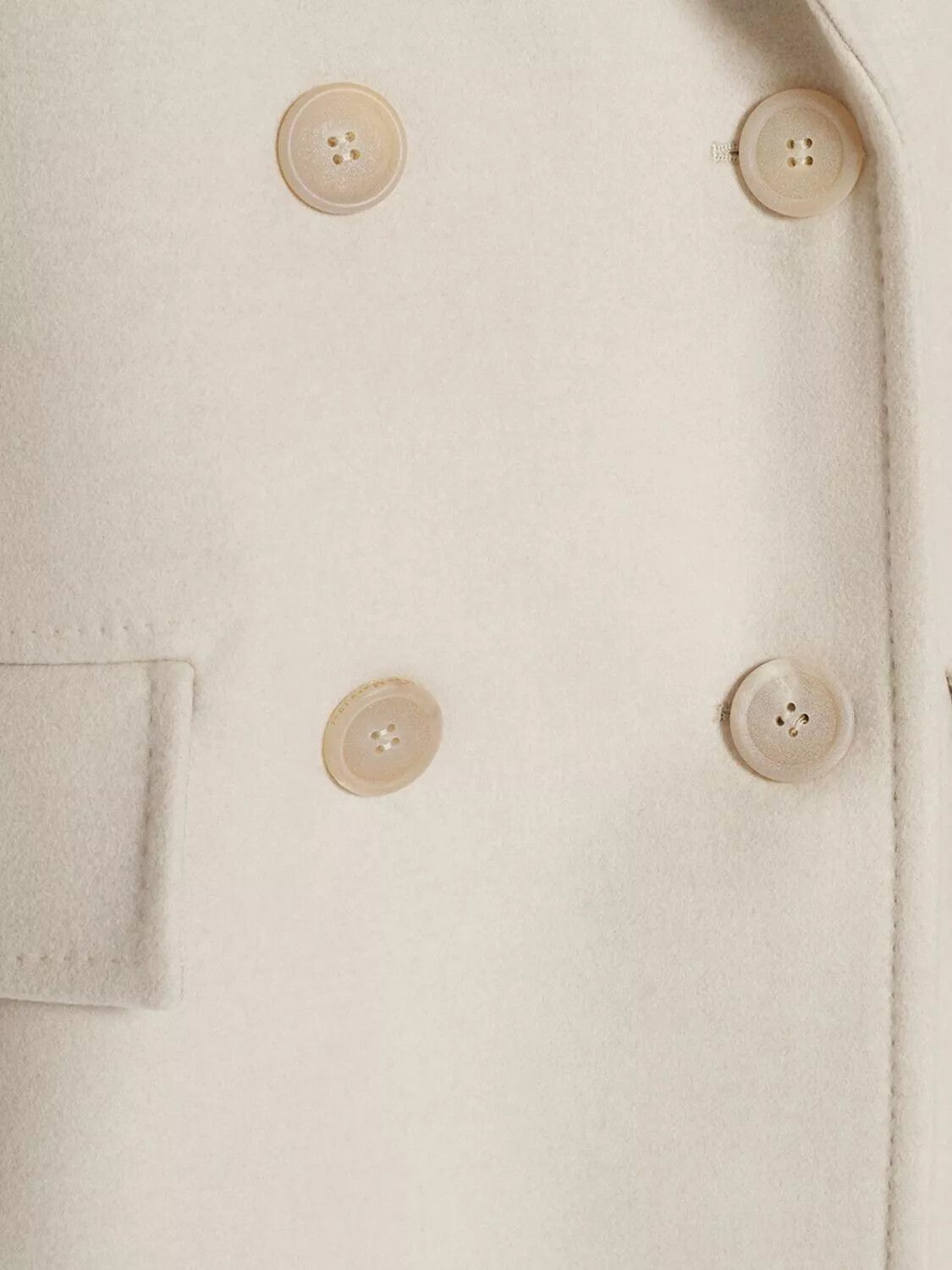Max Mara MAX MARA Nogara Sand Wool/Cashmere DB Coat New & Auth Size XS / US 0-2 / IT 36-38 - 3 Thumbnail