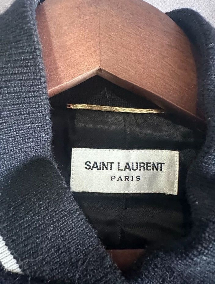 Saint Laurent Paris × Yves Saint Laurent Saint Laurent Teddy baseball jacket2410-Nextarrow Size XS / US 0-2 / IT 36-38 - 6 Thumbnail