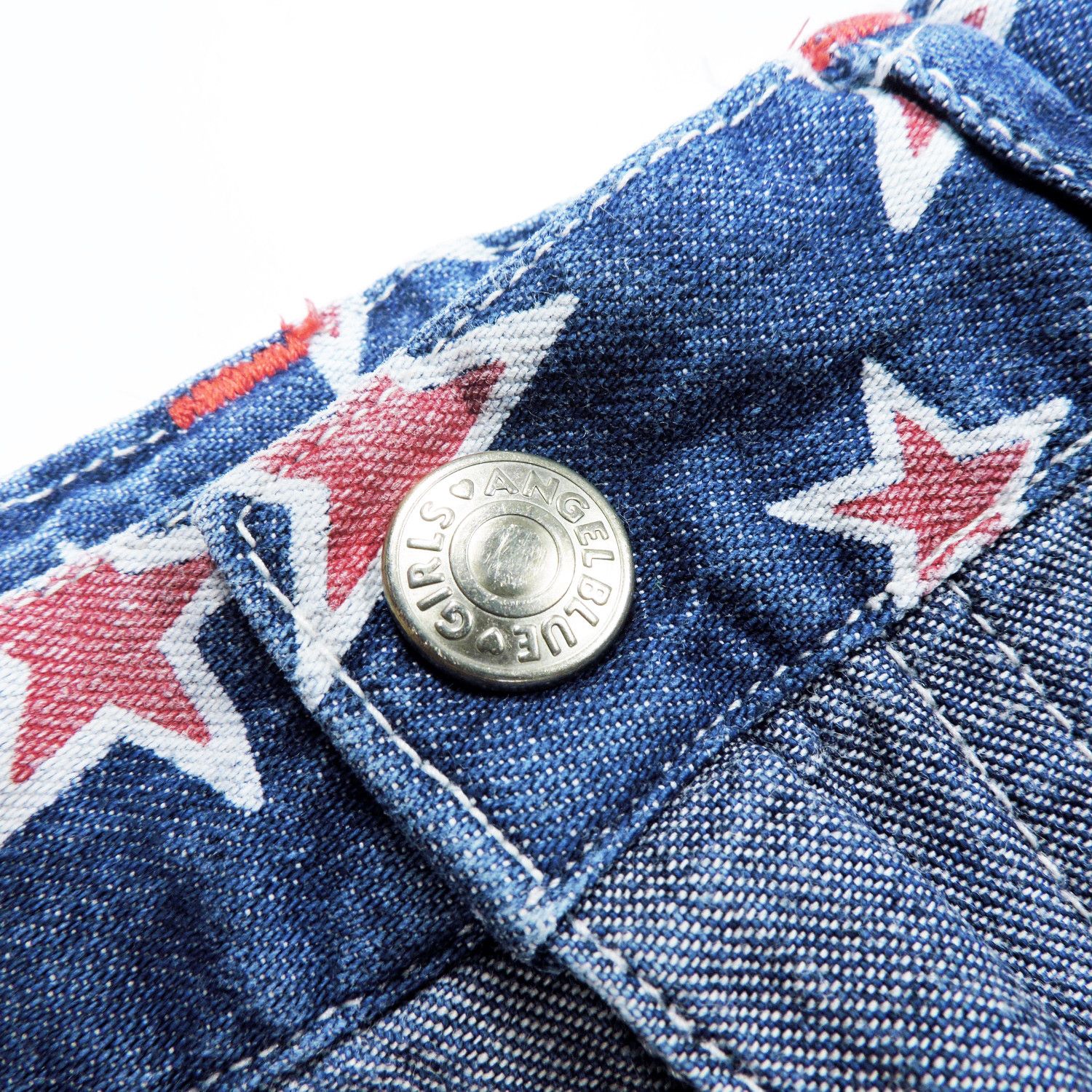 Angel Blue ANGEL BLUE STARS ‘LET’S SHOWER TIME’ DENIM MINI SKIRTS Size 27" / US 4 / IT 40 - 7 Thumbnail