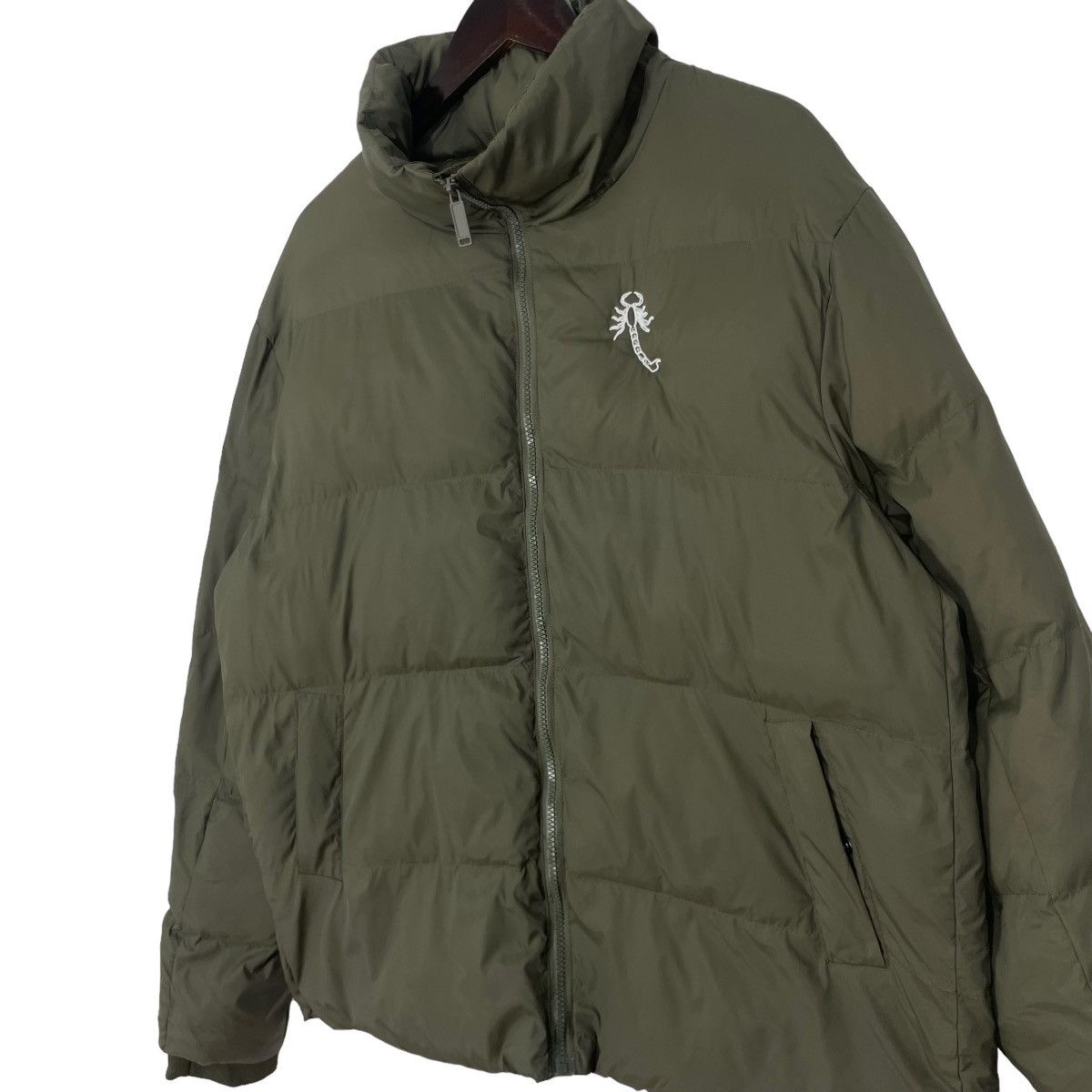 If Six Was Nine Vintage Scorpion Puffer Down Jacket Small Logo Full Zipp Size US L / EU 52-54 / 3 - 4 Thumbnail