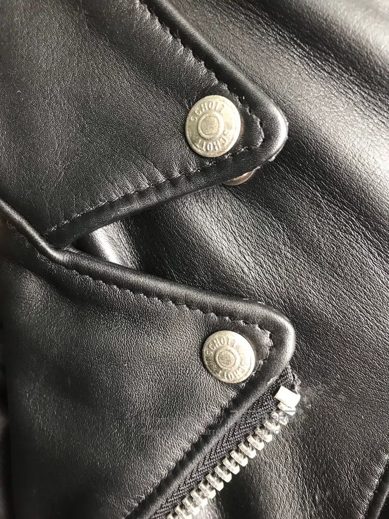 Schott Schott NYC limited edition motorcycle leather jacket Size US XXS / EU 40 - 7 Thumbnail