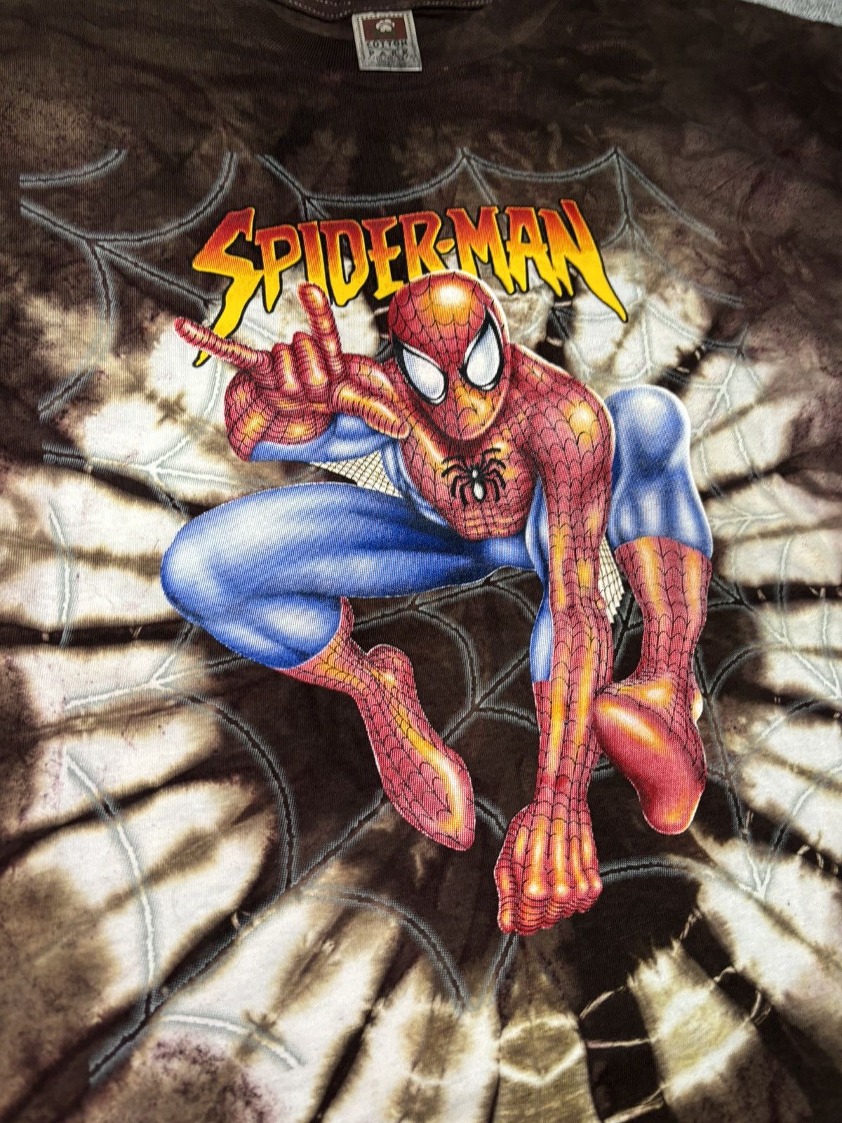 Marvel Comics × Vintage Vintage bootleg shirt Spiderman Size US XL / EU 56 / 4 - 2 Thumbnail