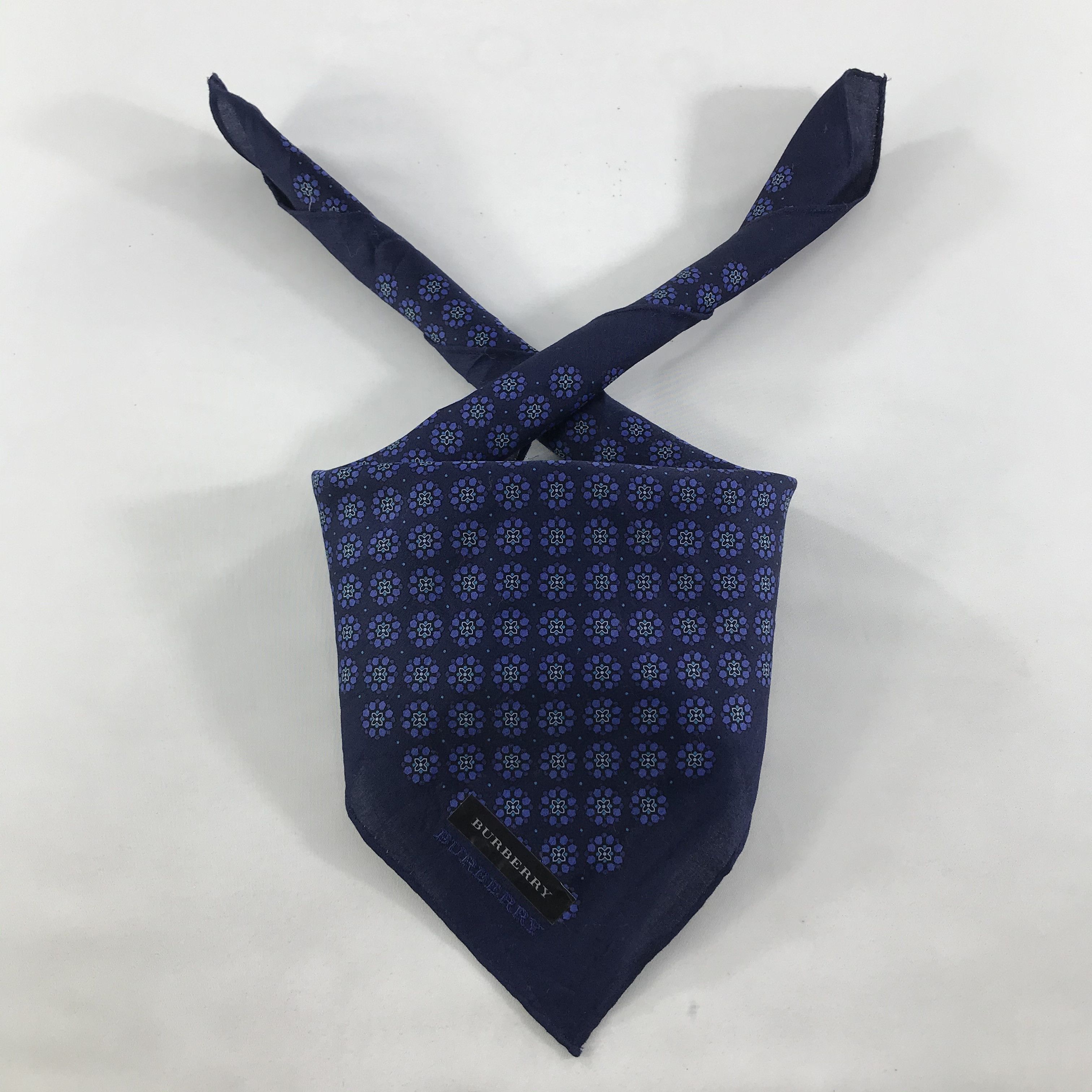 Burberry × Vintage Burberry Bandana / Handkerchief / Neckerchief - S1470 Size ONE SIZE - 3 Thumbnail