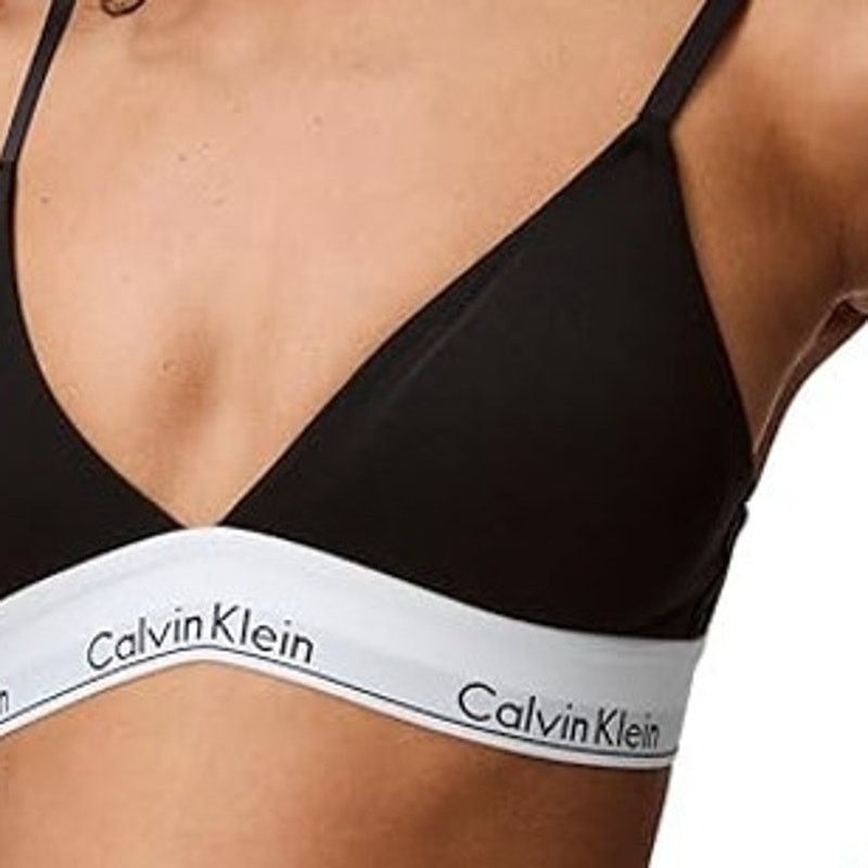 Calvin Klein NWT New Calvin Klein Womens XL Triangle Bralette Bra Size XL / US 12-14 / IT 48-50 - 3 Thumbnail