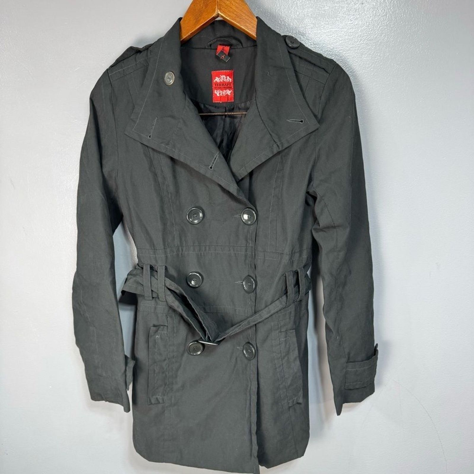 Other Therapy by Lane Crawford Women’s Trench Jacket sz M # E845 Size M / US 6-8 / IT 42-44 - 3 Thumbnail