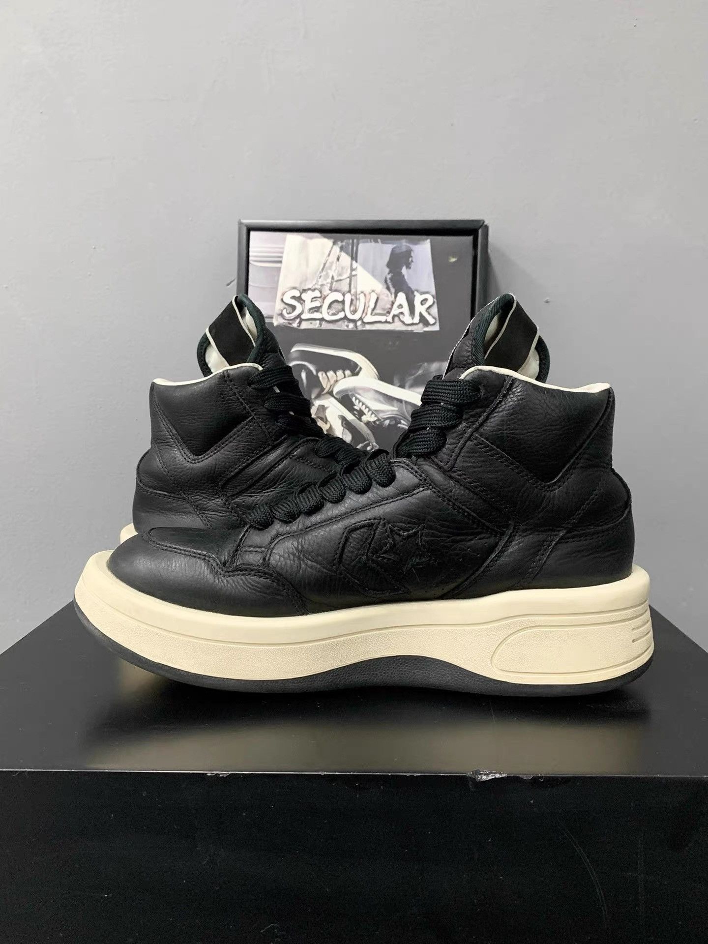 Rick Owens Rick Owens Converse DRKSHDW TURBODRK Weapon K34 Size US 7.5 / EU 40-41 - 5 Thumbnail