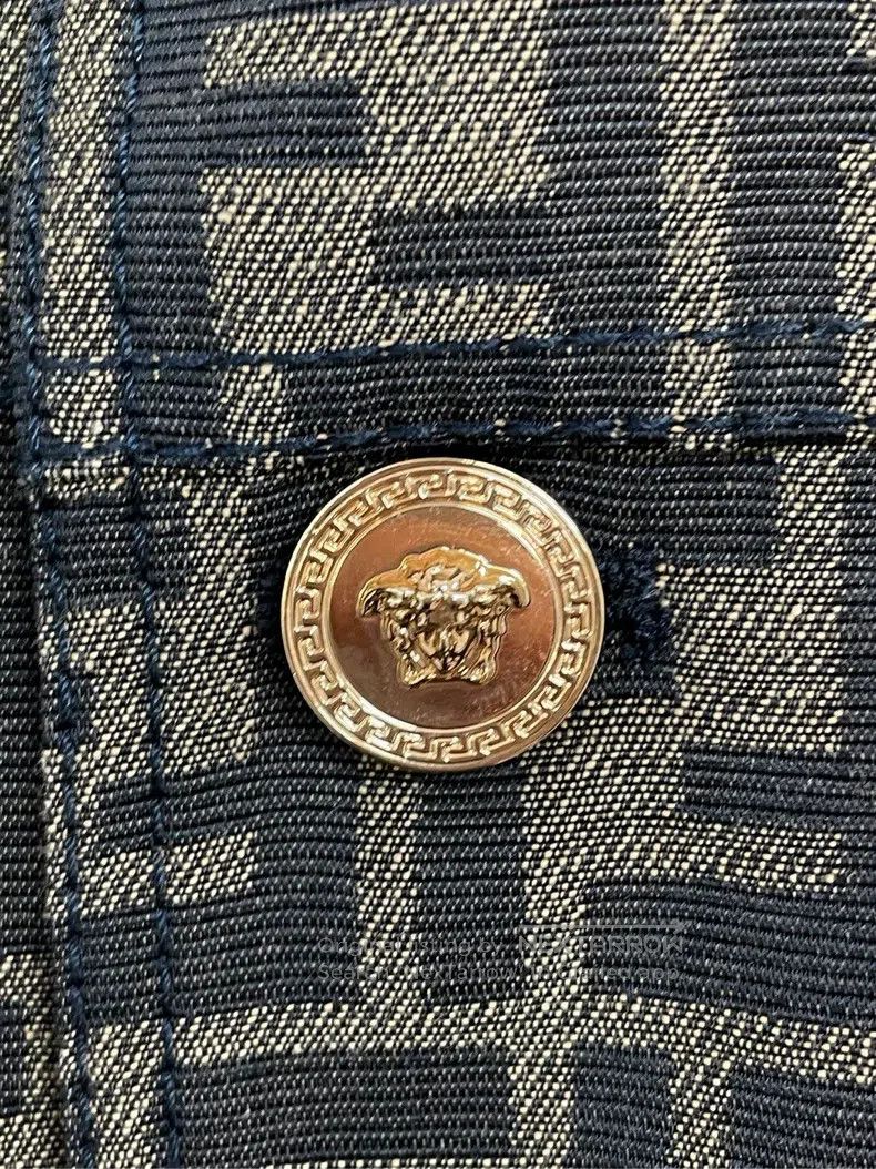 Fendi Fendi Versace Monogram Printed Diamond-Studded Back Jacket Size US L / EU 52-54 / 3 - 3 Thumbnail