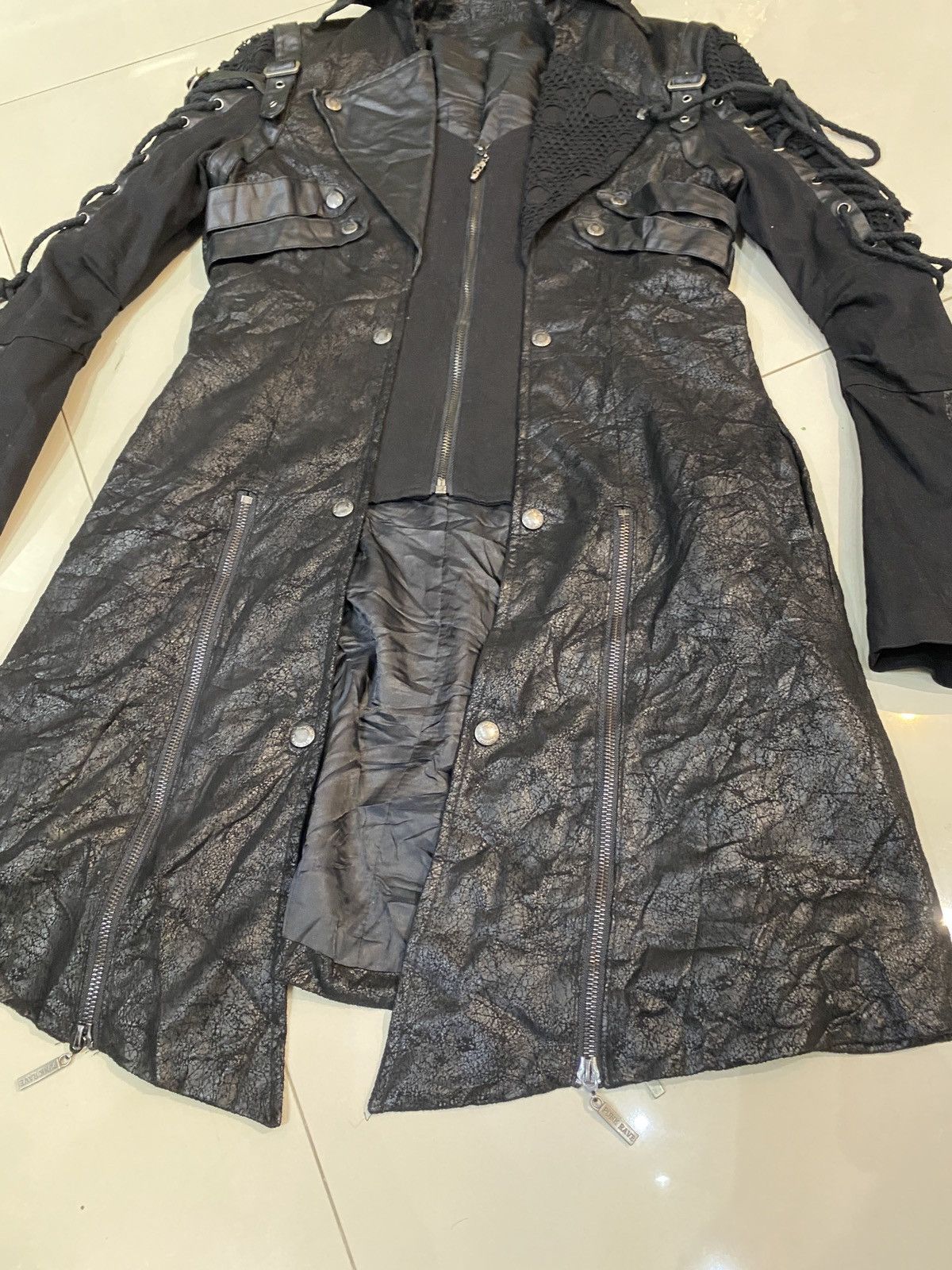 If Six Was Nine Japanese Rave Bondage Faux Leather Coat Ghotic Punk Style Size US M / EU 48-50 / 2 - 9 Thumbnail