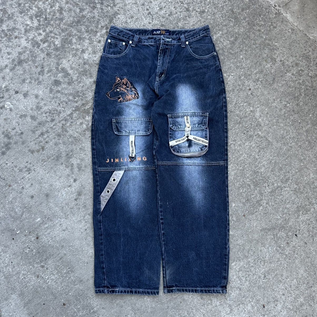 Number (N)ine Vintage Rap Jeans Crazy Fit Y2K 00s USA Size 33 Size US 33 - 3 Thumbnail