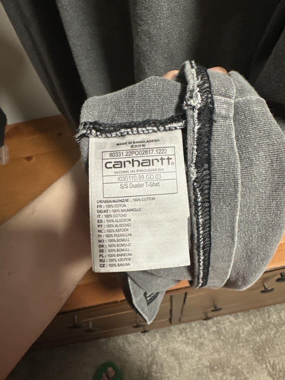 Carhartt Wip Carhartt WIP Garment dyed black t shirt XL Size US XL / EU 56 / 4 - 2 Thumbnail