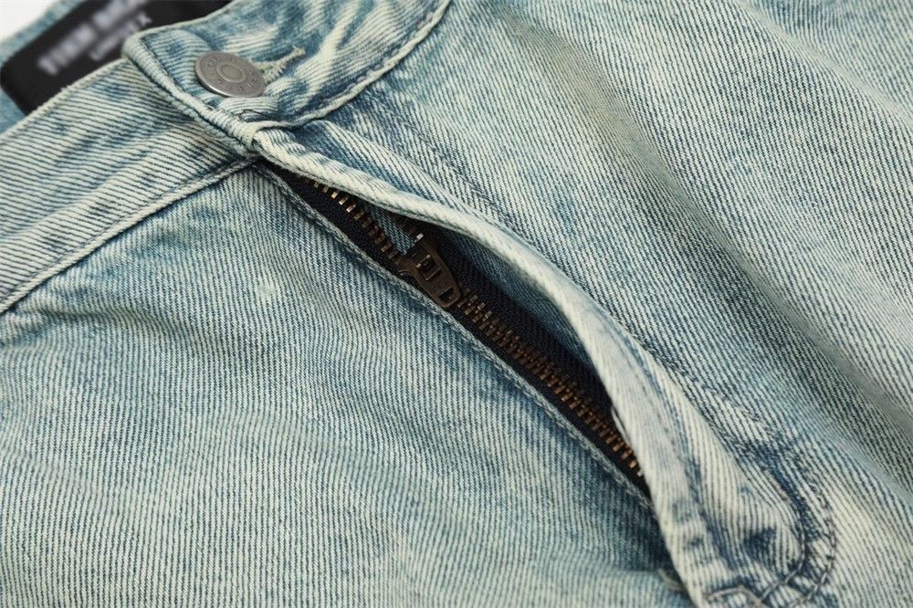 Japanese Brand × Jean American retro washed distressed loose casual jeans Size US 34 / EU 50 - 5 Thumbnail