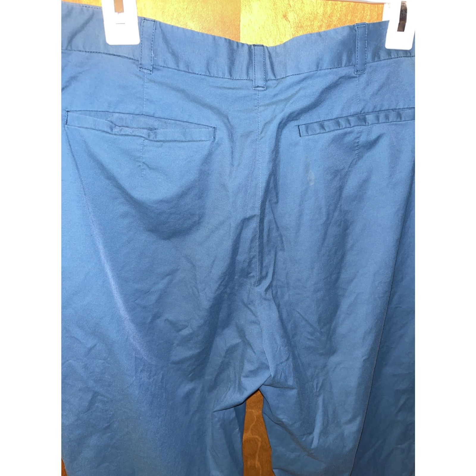 Banana Republic Banana Republic Womens Size 14 Casual Stretch Cotton Nylon Spandex Pants, Teal, Dress Pants, Spring Summer Fall Size 36" / US 14 / IT 50 - 6 Thumbnail