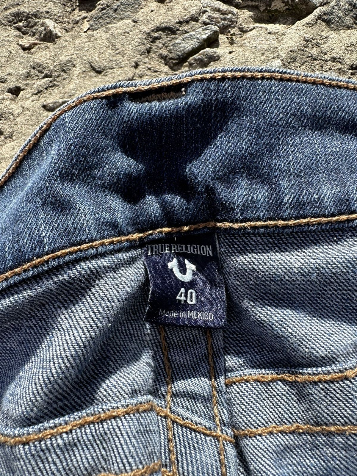 True Religion × Vintage True Religion Ricky Straight Jeans Pants Size US 40 / EU 56 - 10 Thumbnail