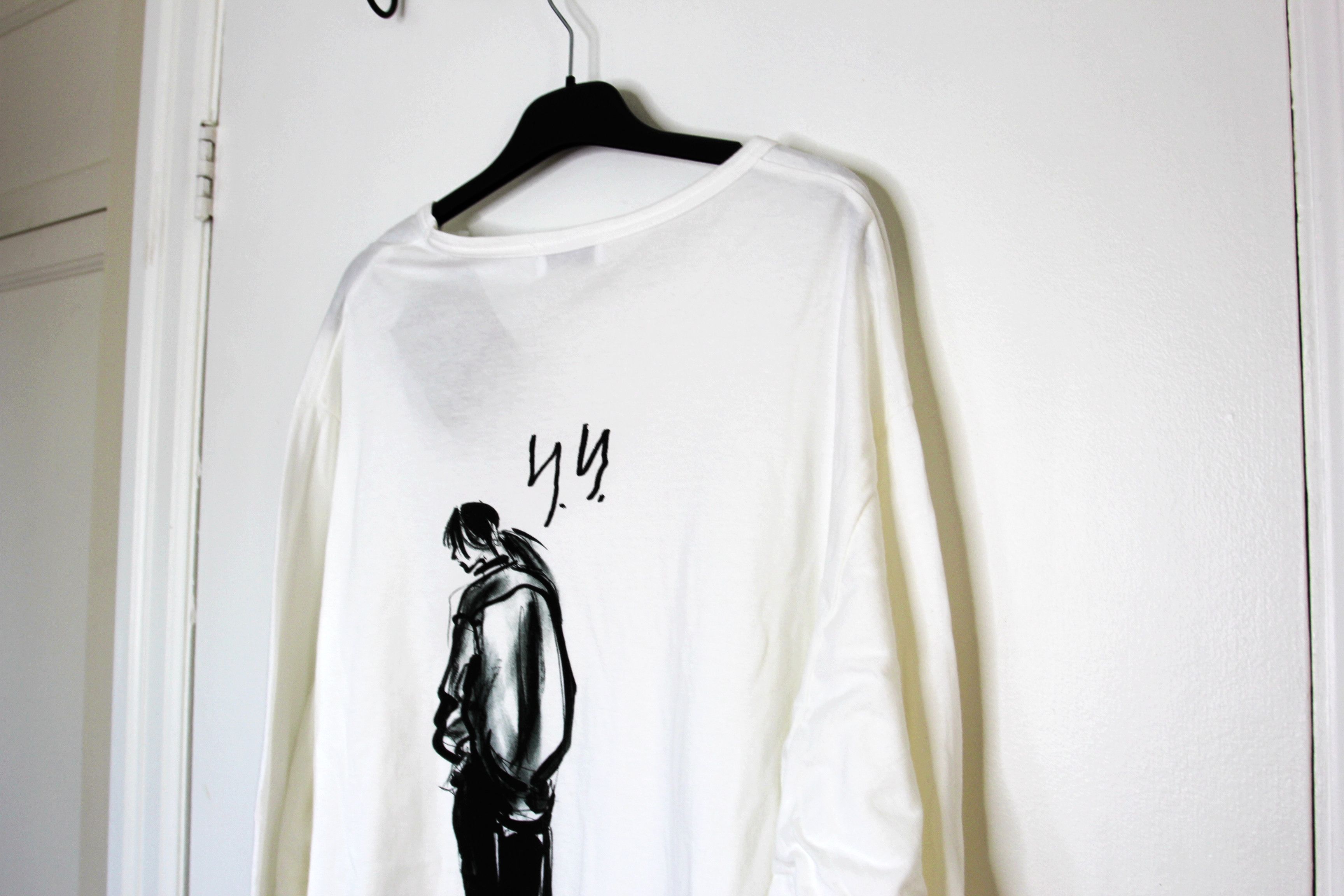 Yohji Yamamoto BNWT SS25 YOHJI YAMAMOTO POUR HOMME PRINT LS TSHIRT 3 Size US L / EU 52-54 / 3 - 6 Thumbnail