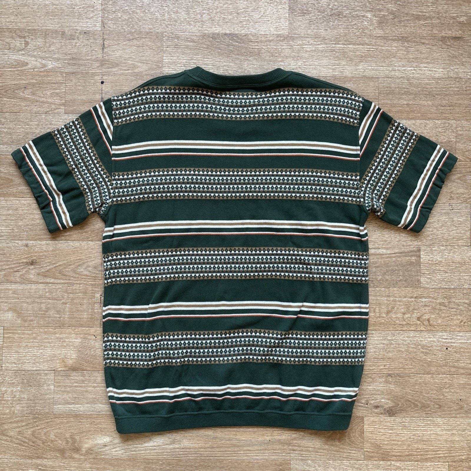 WEST RIDE West Ride JACQUARD Green Knit Cotton Size 42 Japan Pocket Size US L / EU 52-54 / 3 - 8 Thumbnail