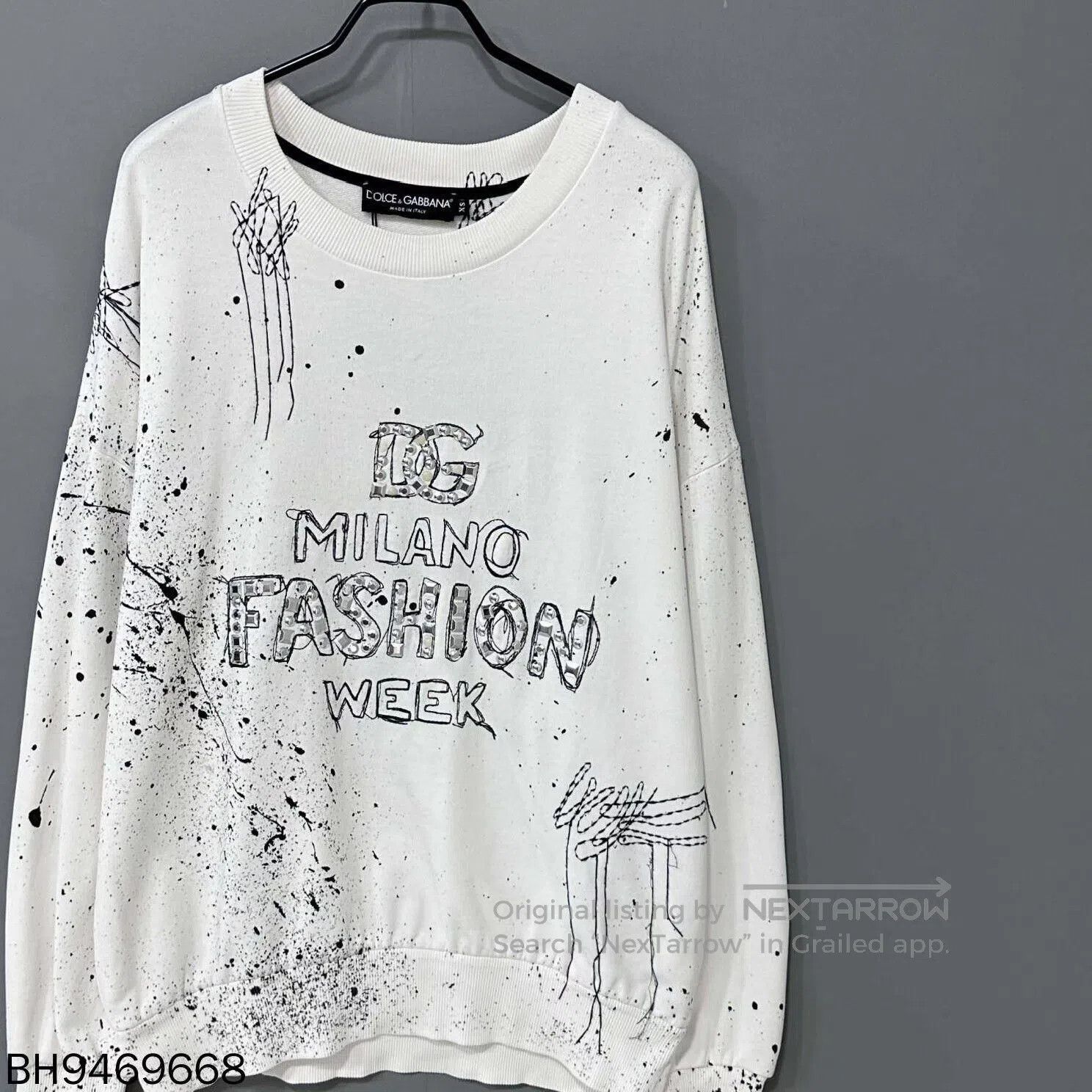 Dolce & Gabbana dolce & gabbana graphic print sweatshirt in white. Size US XS / EU 42 / 0 - 3 Thumbnail