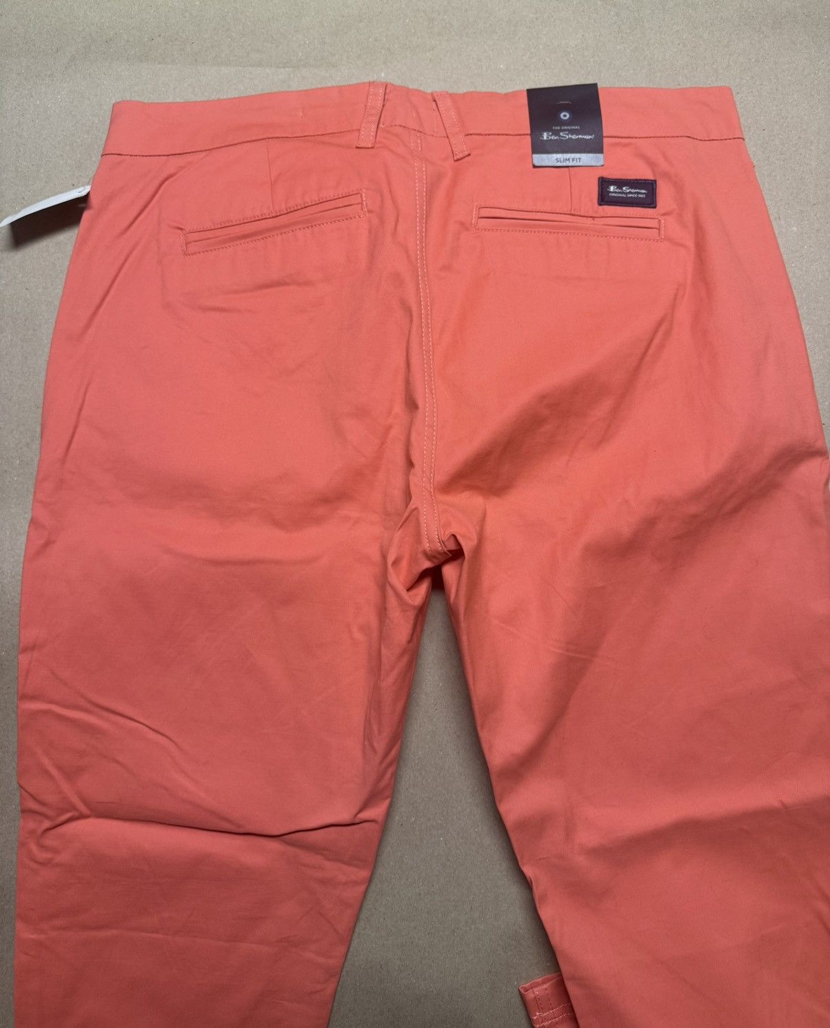 Ben Sherman Ben Sherman Pants Salmon size 38x32 Slim Fit Stretch Fit NEW Size US 38 / EU 54 - 3 Thumbnail