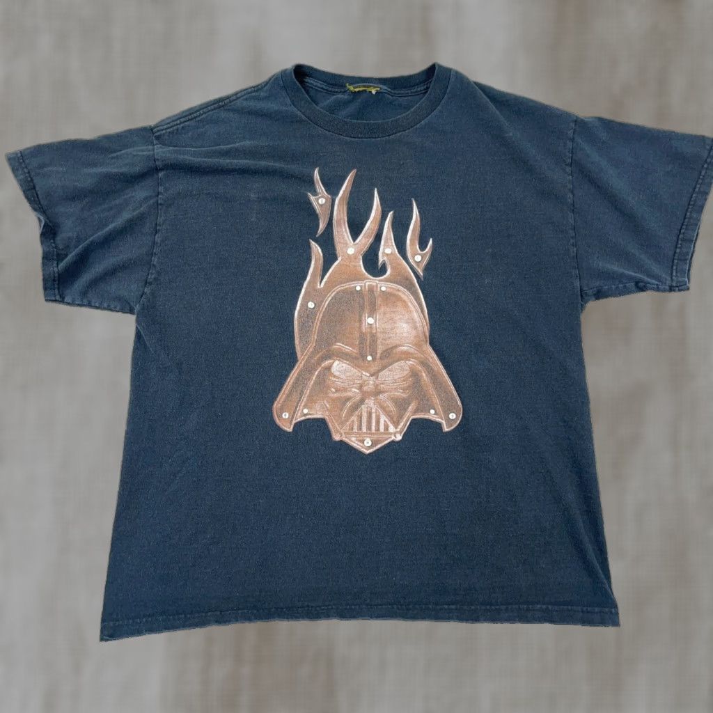 Star Wars VINTAGE Star Wars Shirt Adult Medium Black Graphic Print Darth Vader Y2K 90s Mens Size US M / EU 48-50 / 2 - 1 Thumbnail