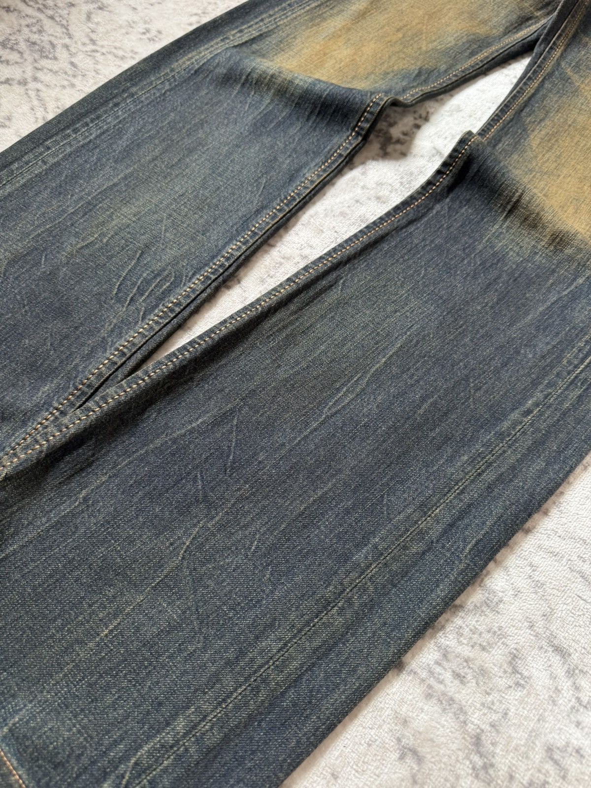 If Six Was Nine Edwin 515 Heavy Mud Washed Over stitch Flared Jeans Size US 28 / EU 44 - 7 Thumbnail